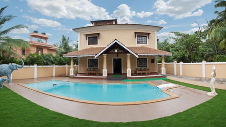 Remote worker stay Villa Calangute 5 in Goa India
