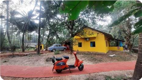 Remote worker stay Little Yellow House - Portuguese Era Home in Cansaulim India